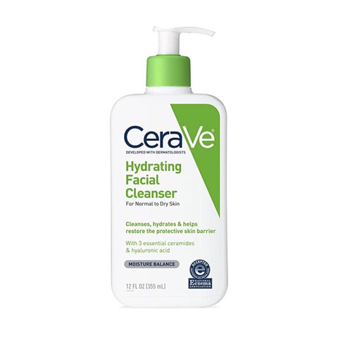 Limpiador hidratante para piel seca de CeraVe